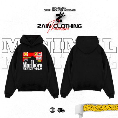 Marlboro Racing Team Oversized Hoodie [BLACK]