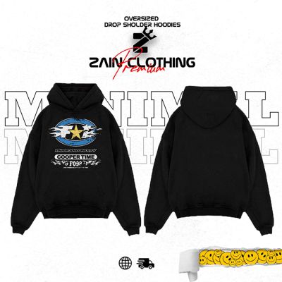 Cooper Time Oversized Hoodie [BLACK]